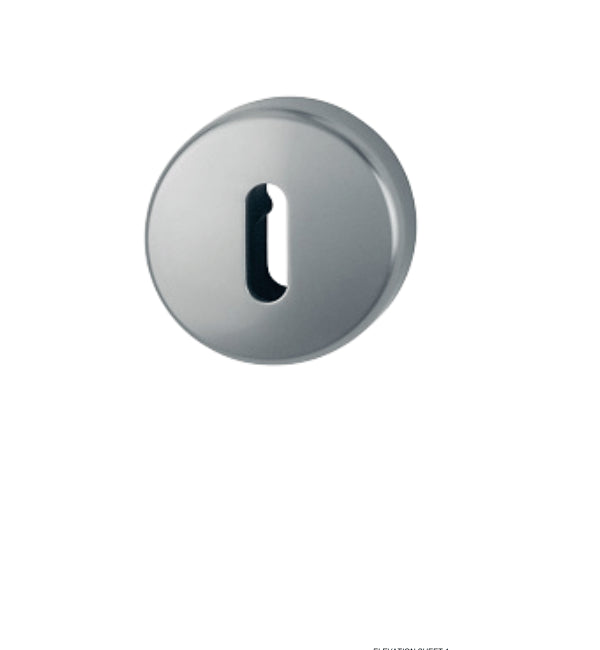 HOPPE Aluminium Escutcheon Pair 123456 - Steel Effect